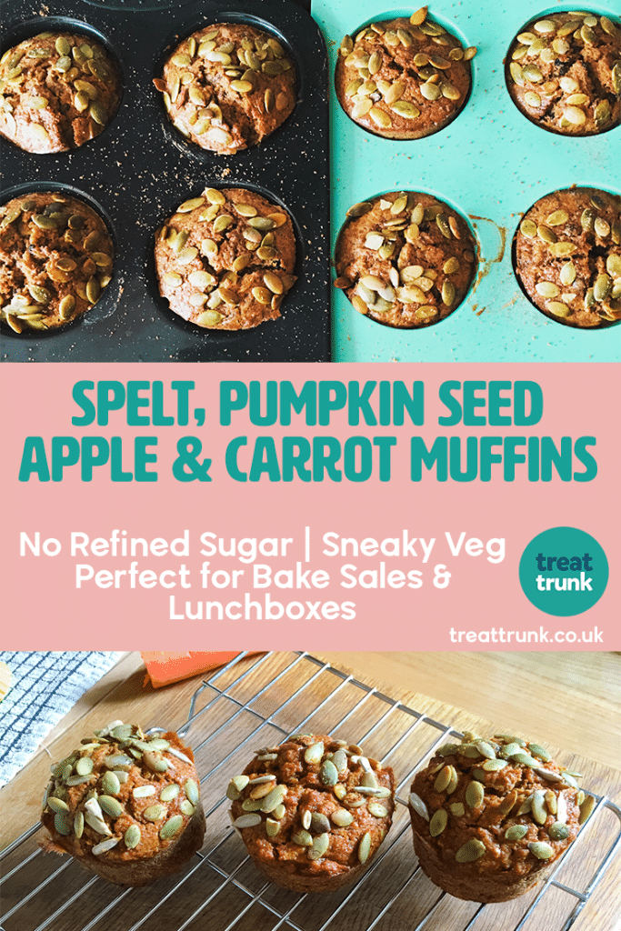 Spelt, Apple, Carrot & Pumpkin Seed Muffins Recipe