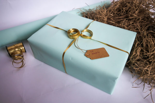 Healthy Snack Box Gift Wrapping